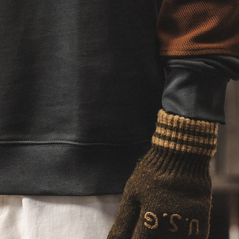 Bicolor Block Design Sweatshirt P1846